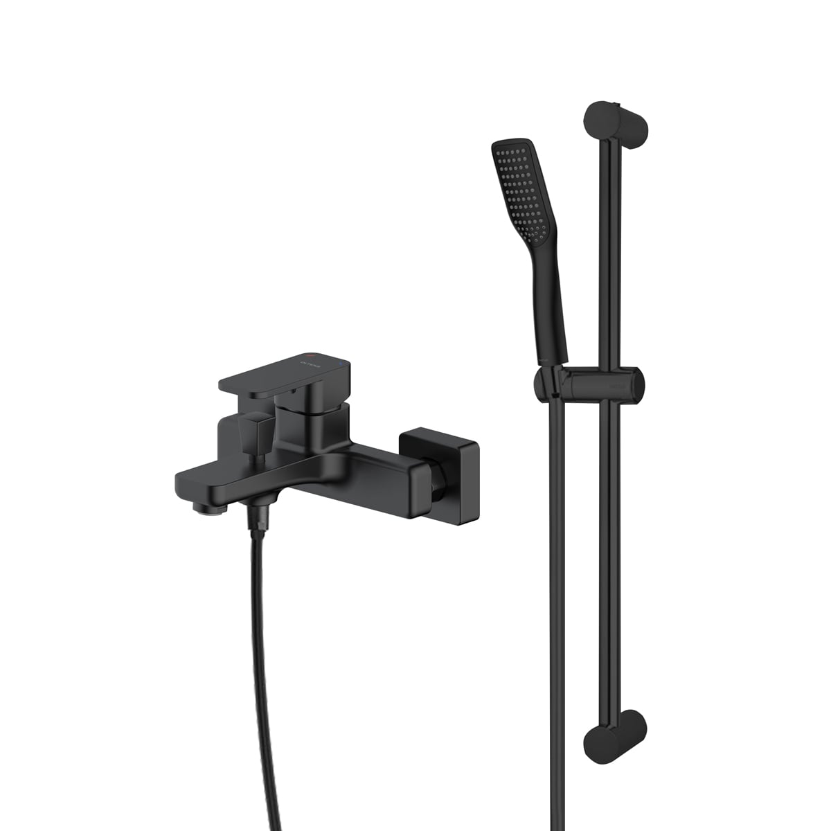 Set baterie cadă-duș Oltens Hadsel 34006300, bară de duș Oltens Alling 37300300, 37200300, 37111300