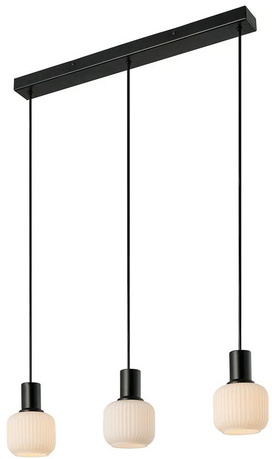 Nordlux Milford lampă suspendată 3x25 W negru 2412623003