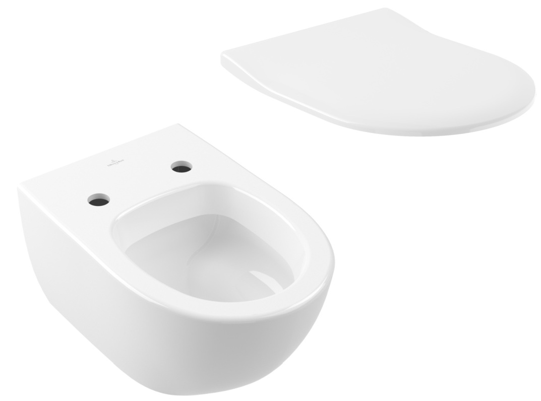 Set vas WC Villeroy & Boch Subway 2.0 56001001, capac WC Villeroy & Boch Subway 2.0 9M78S101/9M78S1R1