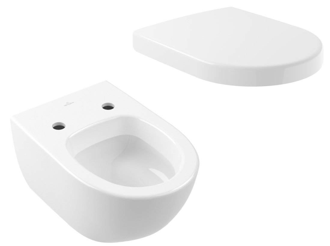 Set vas WC Villeroy & Boch Subway 2.0 56001001, capac WC Villeroy & Boch Subway 2.0 9M68S101/9M68S1R1