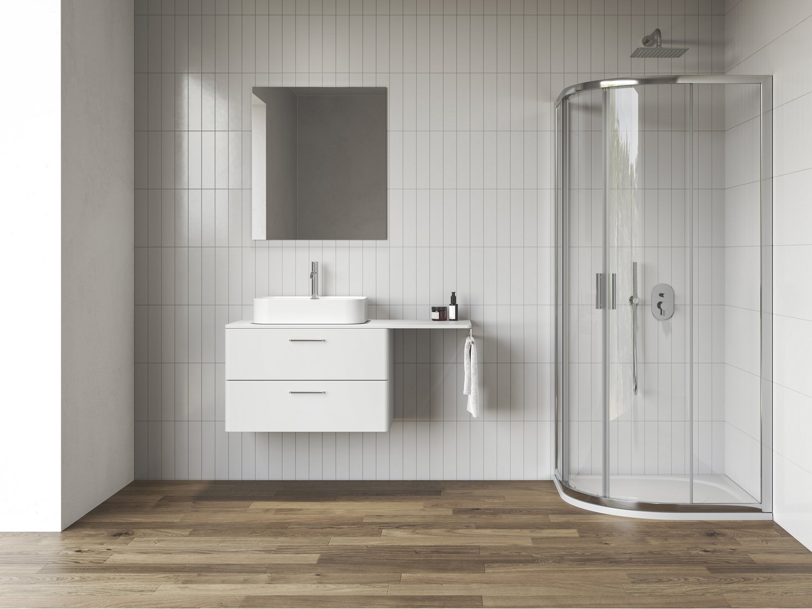 Ravak Blix II cabină de duș 80x80 cm semicircular aluminiu luciu/sticlă transparentă 3BM40C00Z1