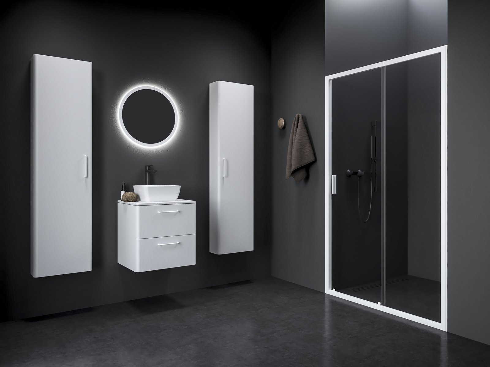 Ravak Blix II uși de duș 110 cm culisantă alb mat/sticlă transparentă 0PMD0E00Z1