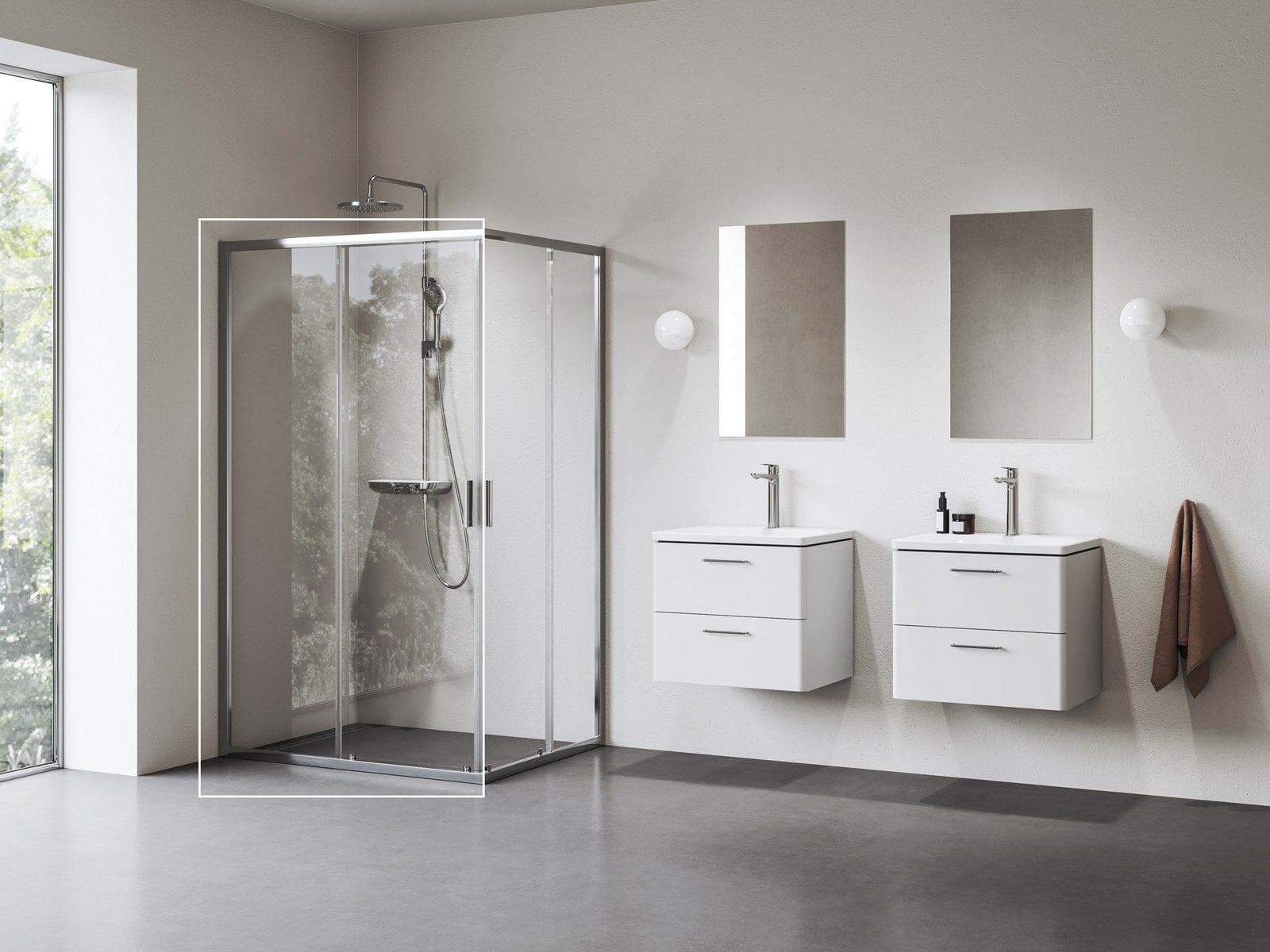 Ravak Blix II uși de duș 100 cm culisantă aluminiu luciu/sticlă transparentă 1XMA0C00Z1