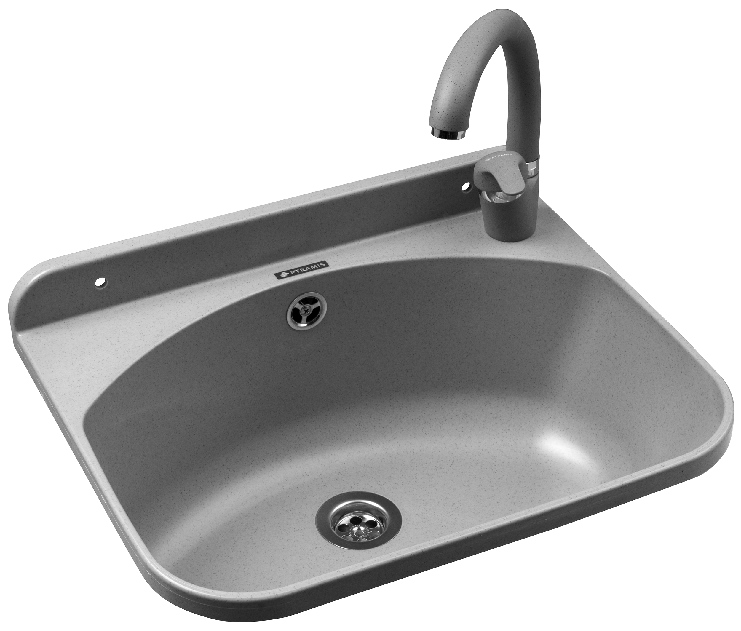 Pyramis Standard lavoar de grădină cu baterie 46x36 cm plastic 070178601 O