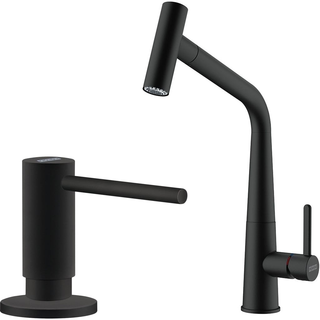 Set baterie bucătărie Franke Icon 115.0625.190, dozator de lichid Franke Active SM 119.0547.906