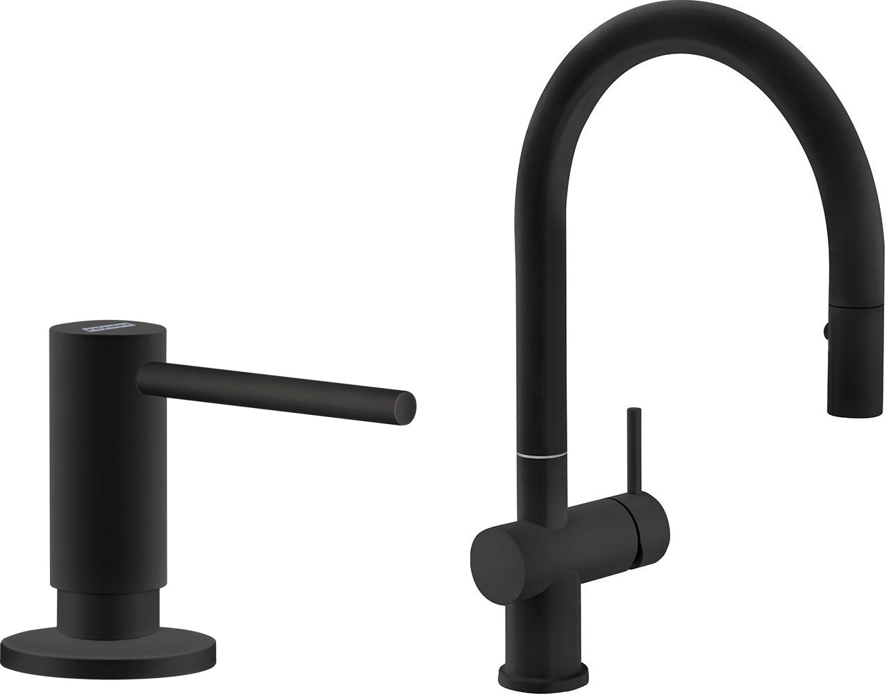 Set baterie bucătărie Franke Active Neo 115.0653.404, dozator de lichid Franke Active SM 119.0547.906