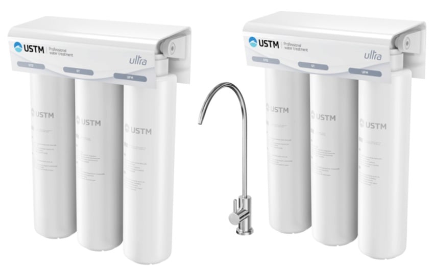 Set filtru sub chiuvetă USTM Ultra ULTRANEWSTYLE, cartuș de filtru USTM Ultra ULTRAUFM, ULTRASTO, ULTRAST