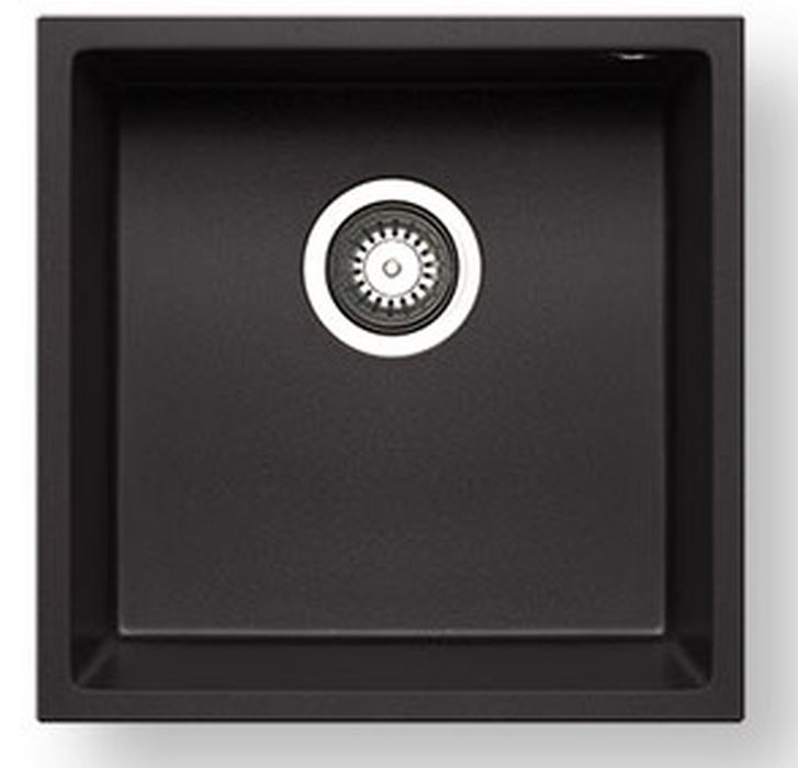 Pyramis Tetragon cuvă suspendată 40x40 cm negru 070229811