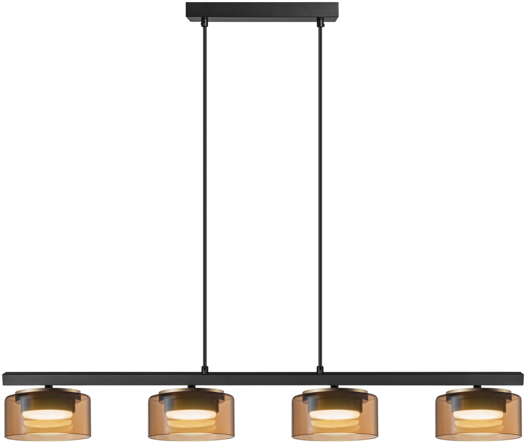 Goldlux Ofelia lampă suspendată 4x10 W negru 331311