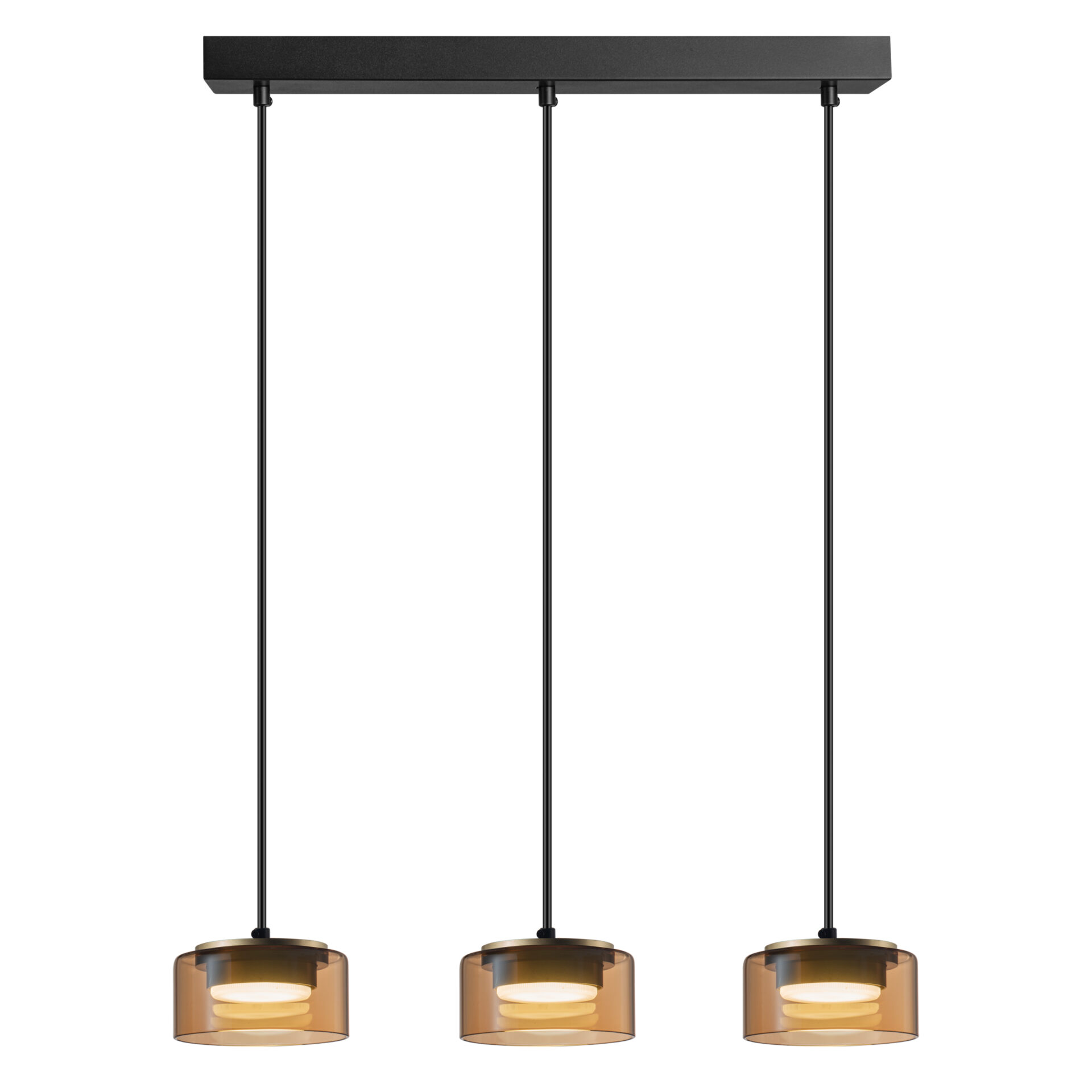Goldlux Ofelia lampă suspendată 3x10 W negru 331298