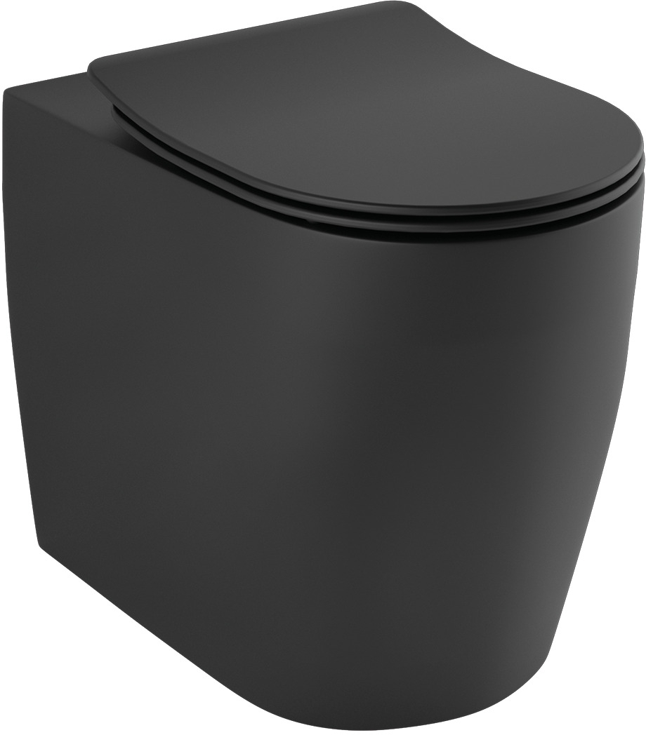Kludi Resa R vas wc stativă fără margine cu spălare turbionară negru mat 23WCB0439