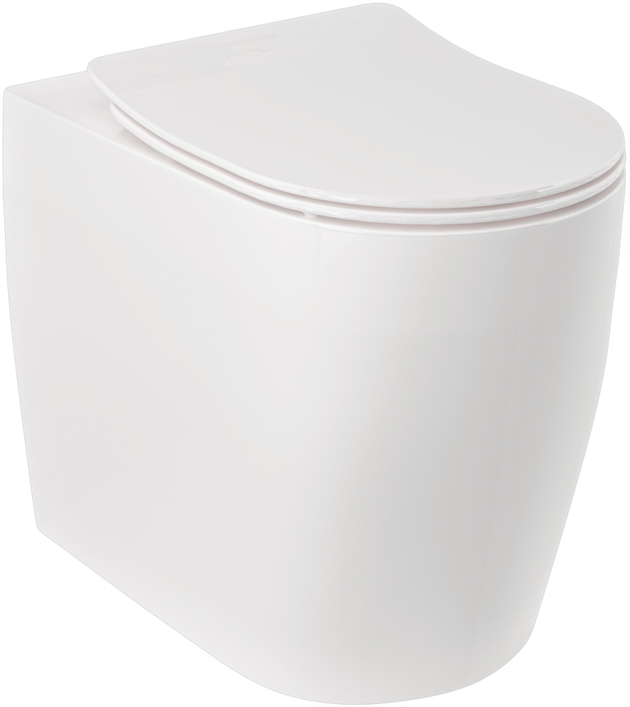 Kludi Resa R vas wc stativă fără margine cu spălare turbionară alb lucios 23WCB0443