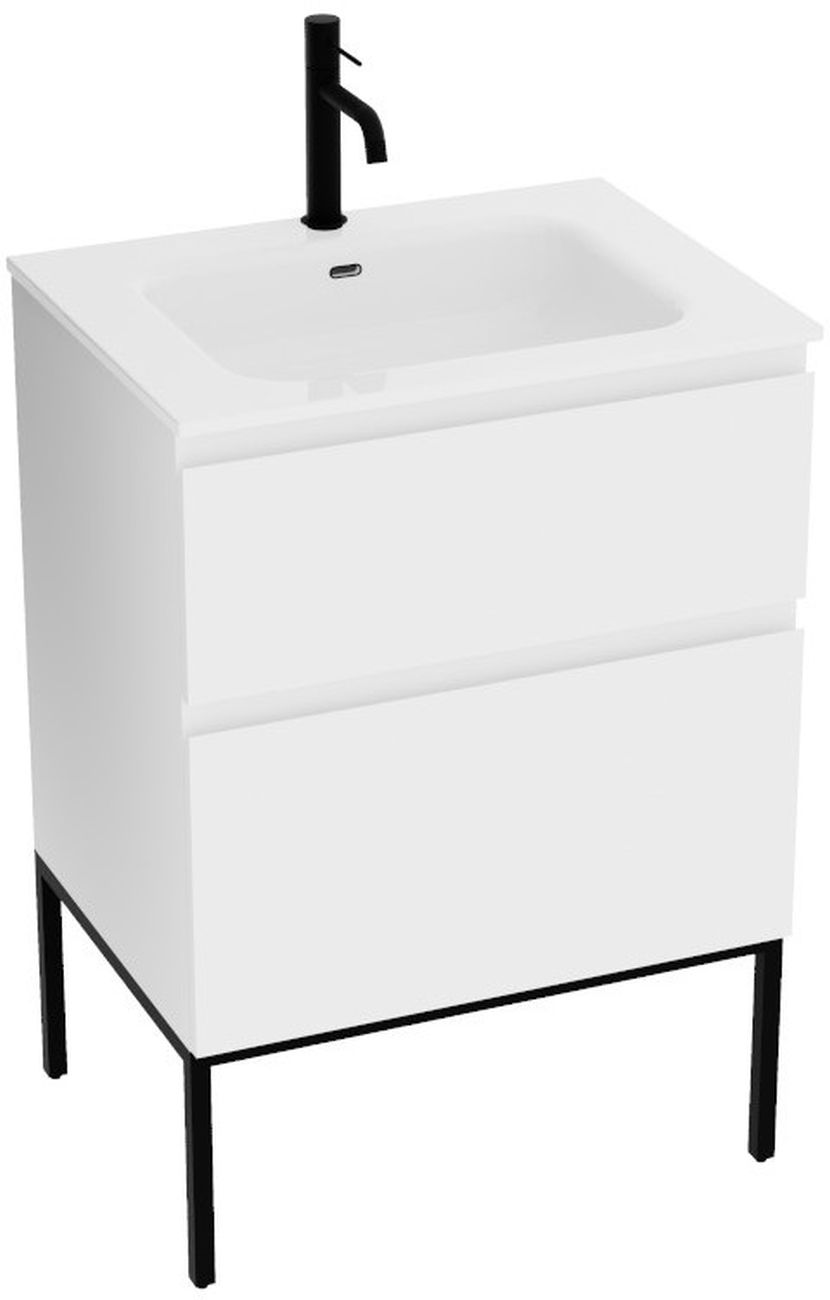 LaVita Topeka lavoar cu dulap 60 cm alb 5900378345534