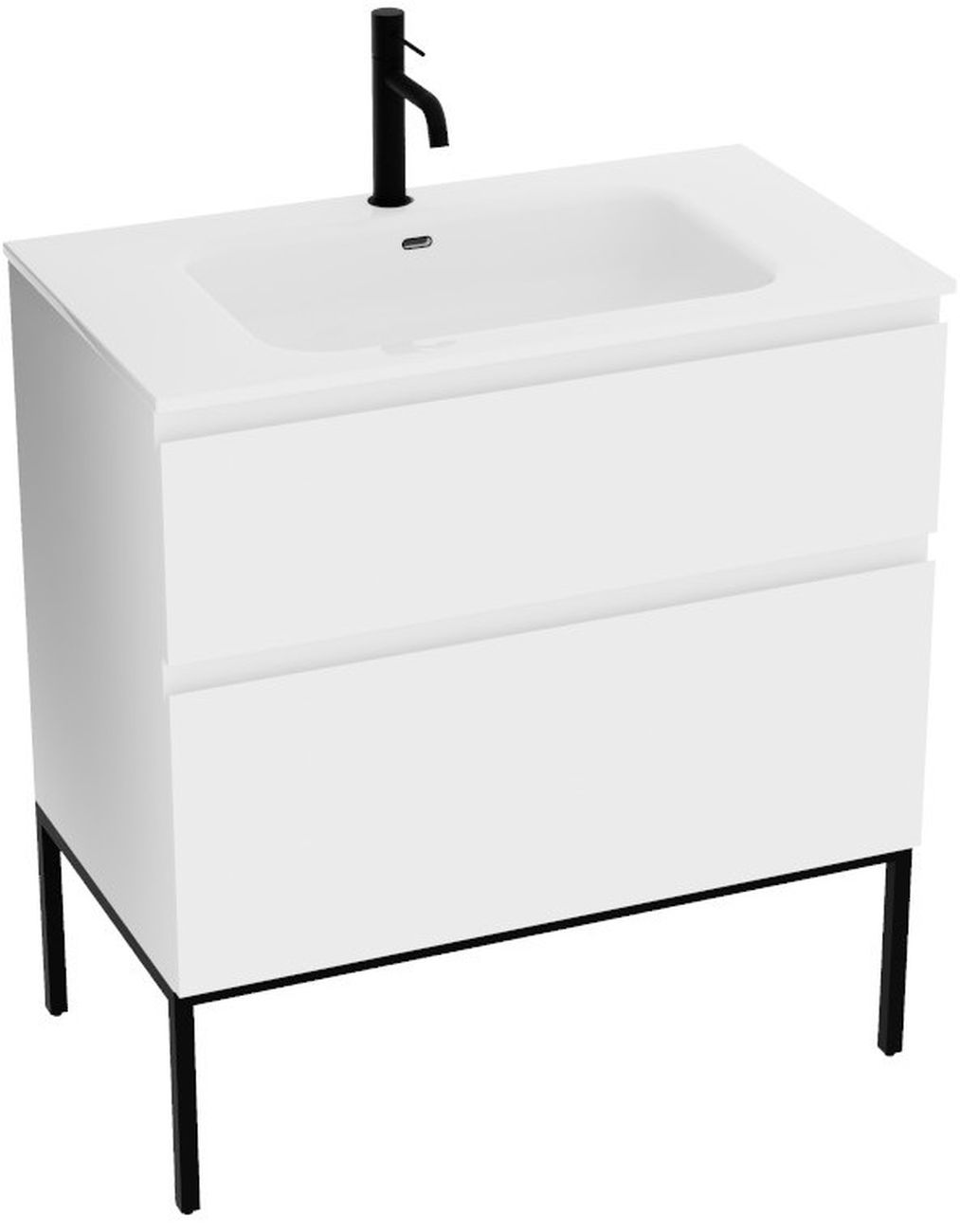 LaVita Topeka lavoar cu dulap 80 cm alb 5900378345541