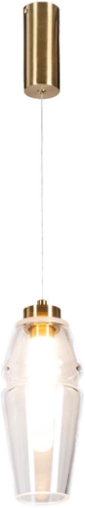 Altavola Design Opal lampă suspendată 1x6 W transparent-auriu LA025/P_clear