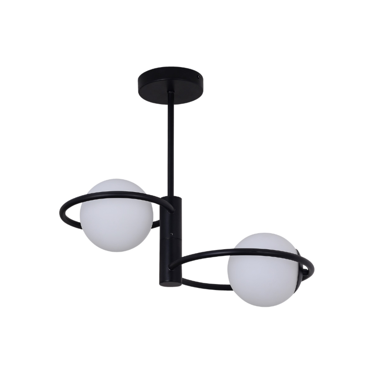 Light Prestige Dorado lampă suspendată 2x10 W negru LP-002/2C ring BK