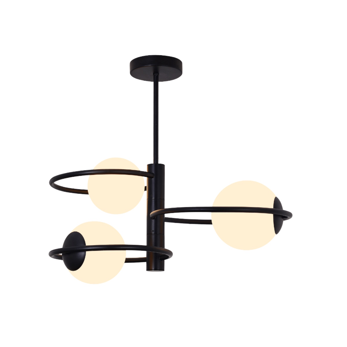 Light Prestige Dorado lampă suspendată 3x10 W negru LP-002/3C ring BK