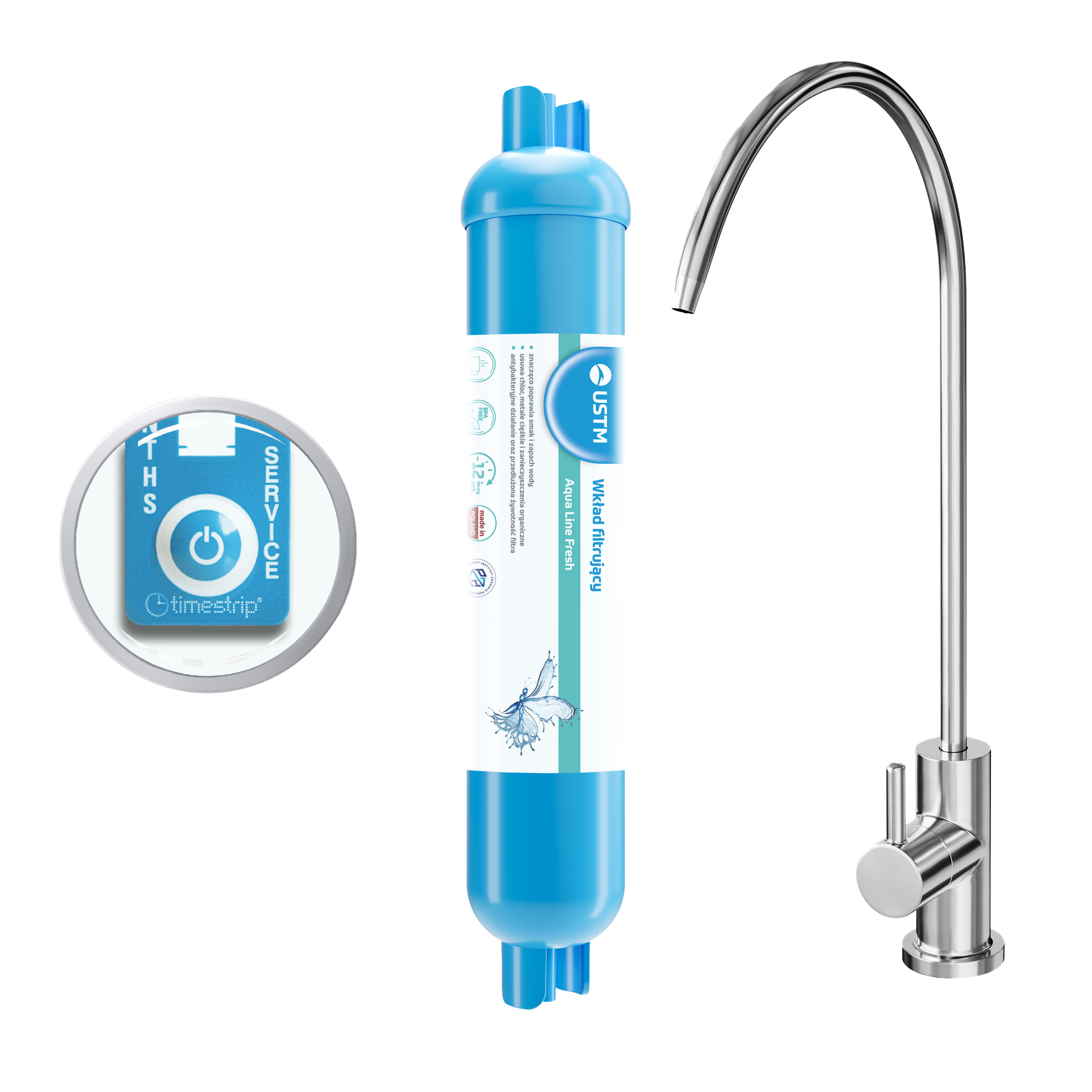 USTM Aqua Line filtru sub chiuvetă AQUALINEFRESHNEWSTYLE