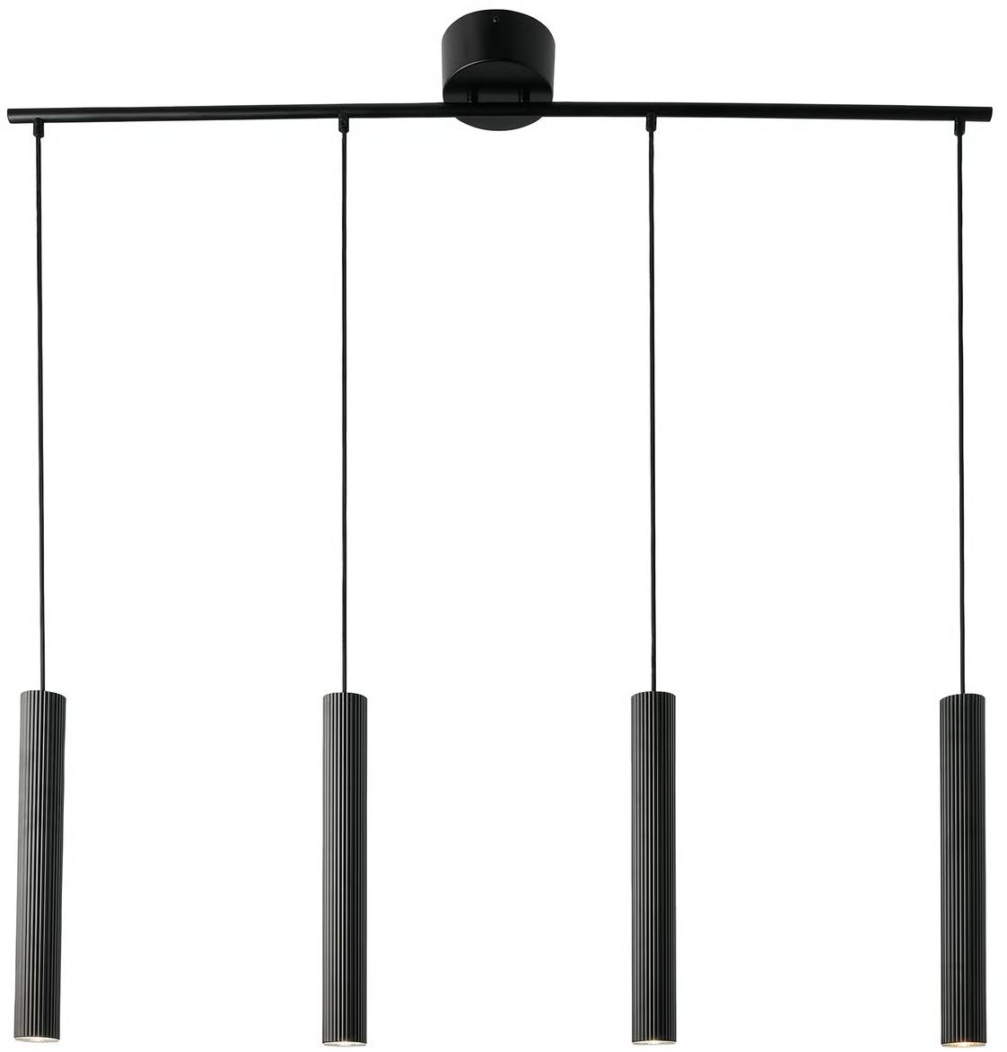 Nordlux Vico lampă suspendată 4x5 W negru 2412143003