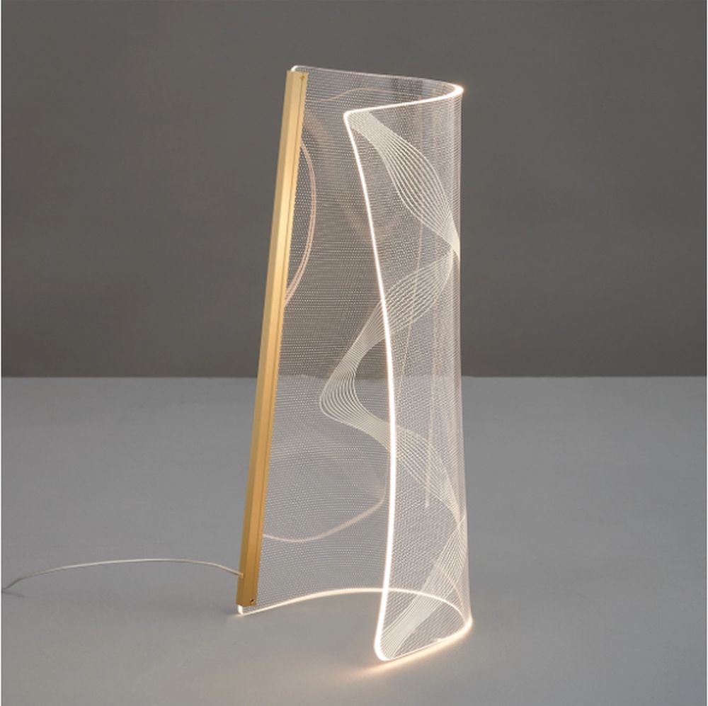 Altavola Design Cortina veioză 1x12 W transparent-auriu LA103/T_43_gold