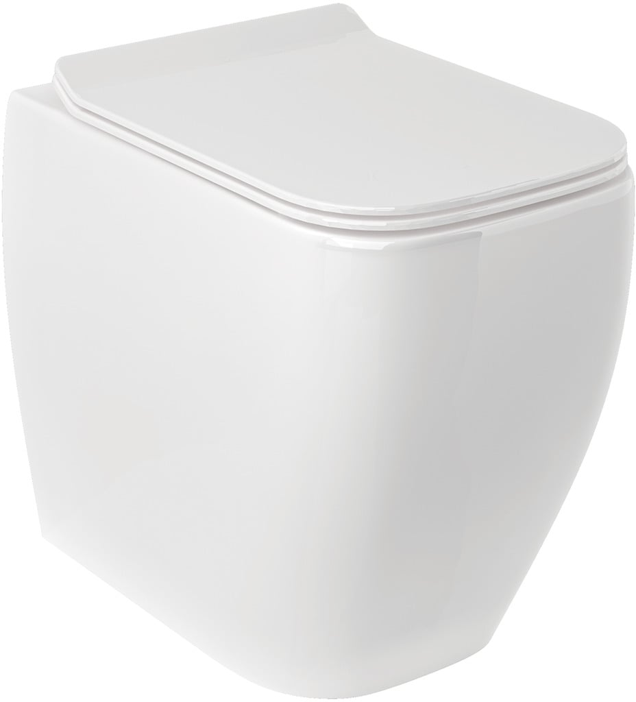 Kludi Resa C vas wc stativă fără margine cu spălare turbionară alb lucios 28WCB0443
