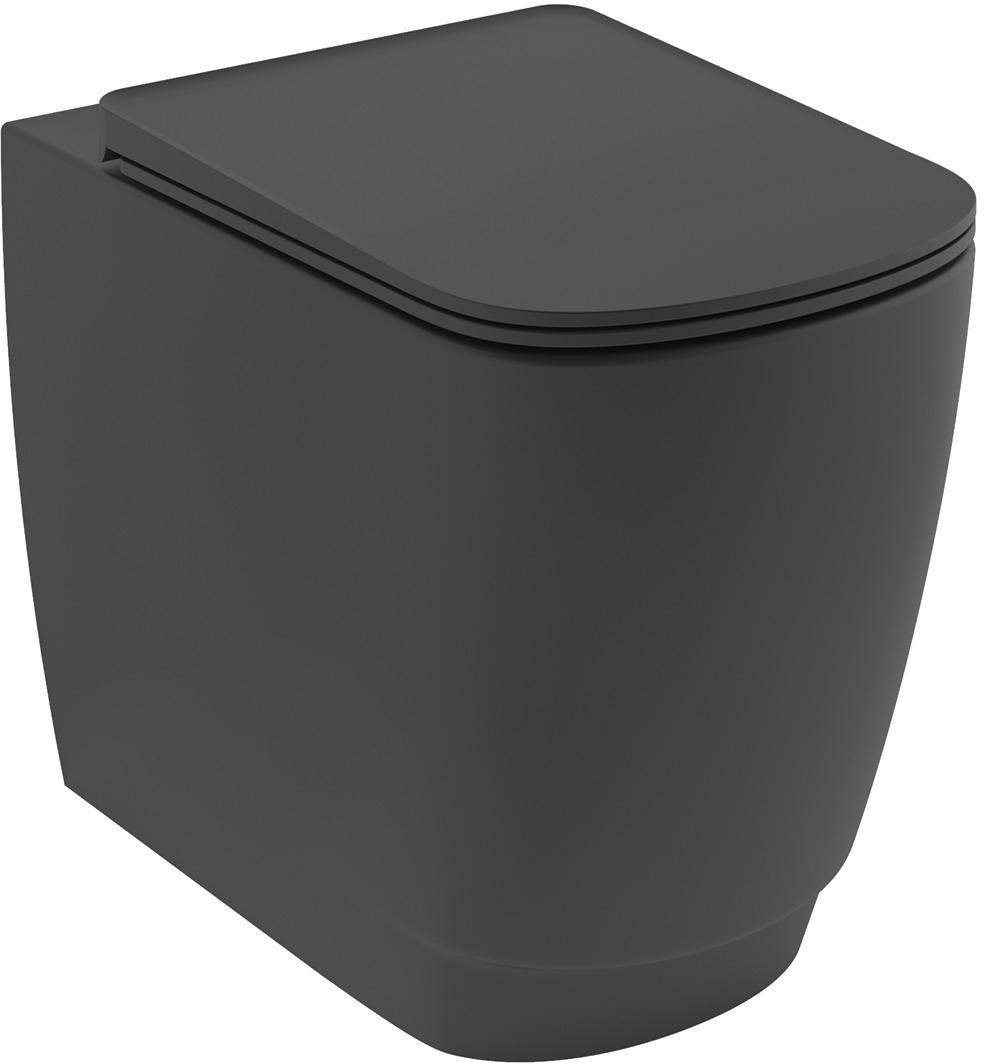 Kludi Resa S vas wc stativă fără margine cu spălare turbionară negru mat 27WCB0339