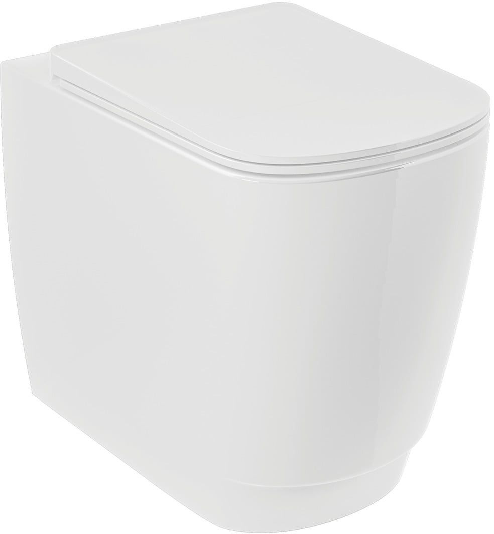 Kludi Resa S vas wc stativă fără margine cu spălare turbionară alb lucios 27WCB0343