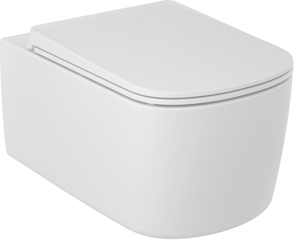 Kludi Resa S vas wc agăţat fără margine cu spălare turbionară alb mat 27WCW0153