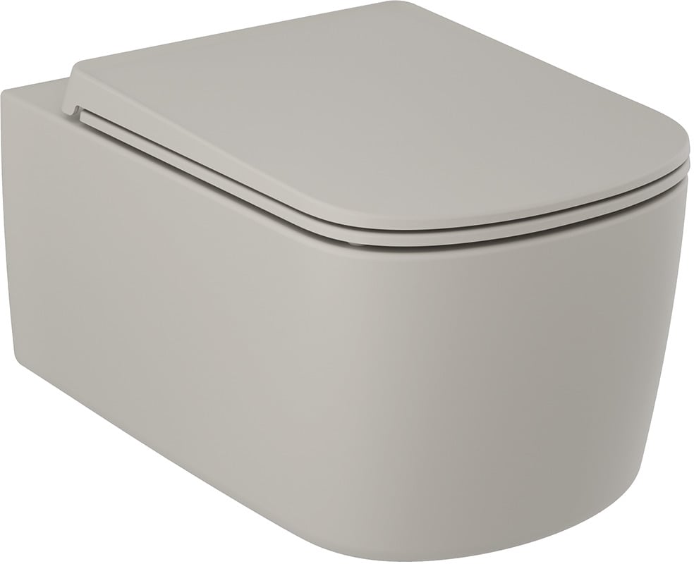 Kludi Resa S vas wc agăţat fără margine cu spălare turbionară gri mat 27WCW01O2