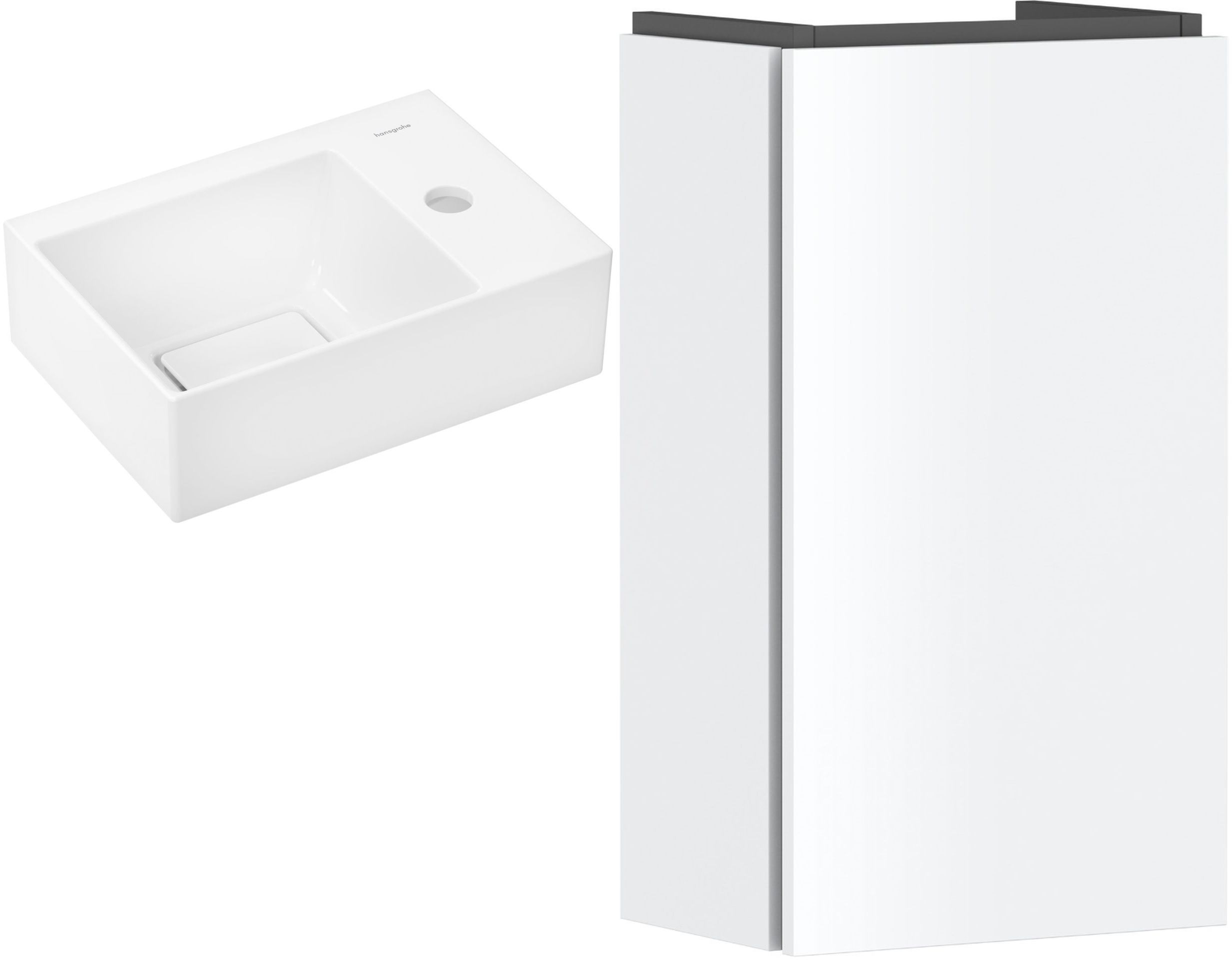 Set lavoar Hansgrohe Xevolos E 61086450, dulap Hansgrohe Xilesa E 54244700