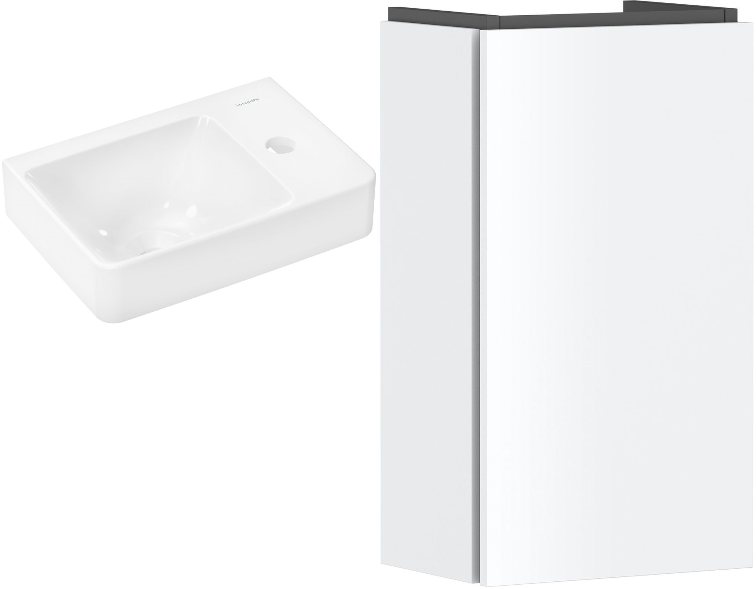 Set dulap Hansgrohe Xilesa E 54244700, lavoar Hansgrohe Xelu Q 60314450