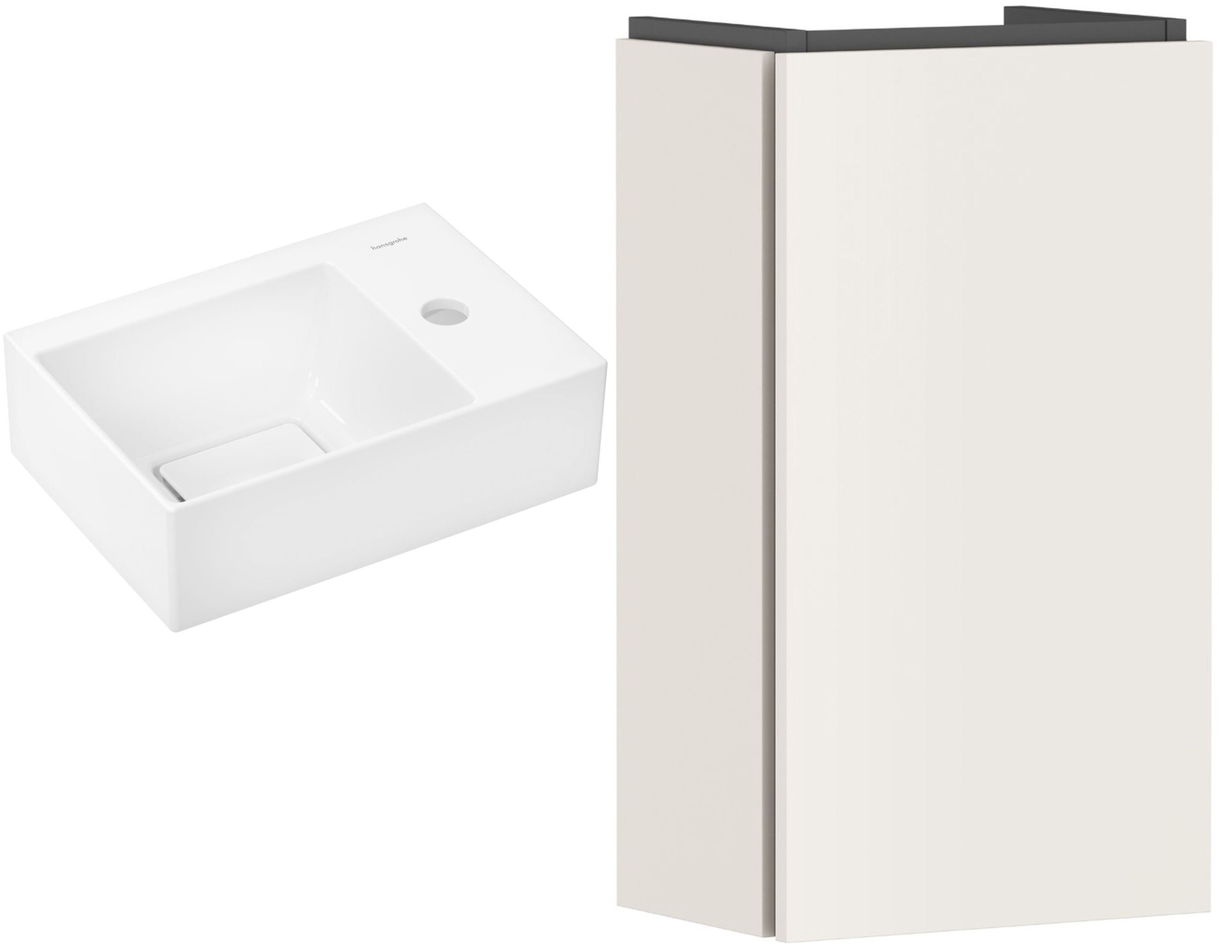 Set lavoar Hansgrohe Xevolos E 61086450, dulap Hansgrohe Xilesa E 54244780