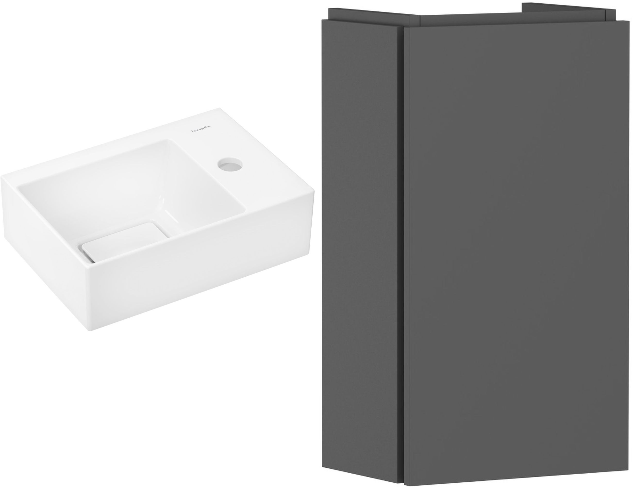 Set lavoar Hansgrohe Xevolos E 61086450, dulap Hansgrohe Xilesa E 54244760