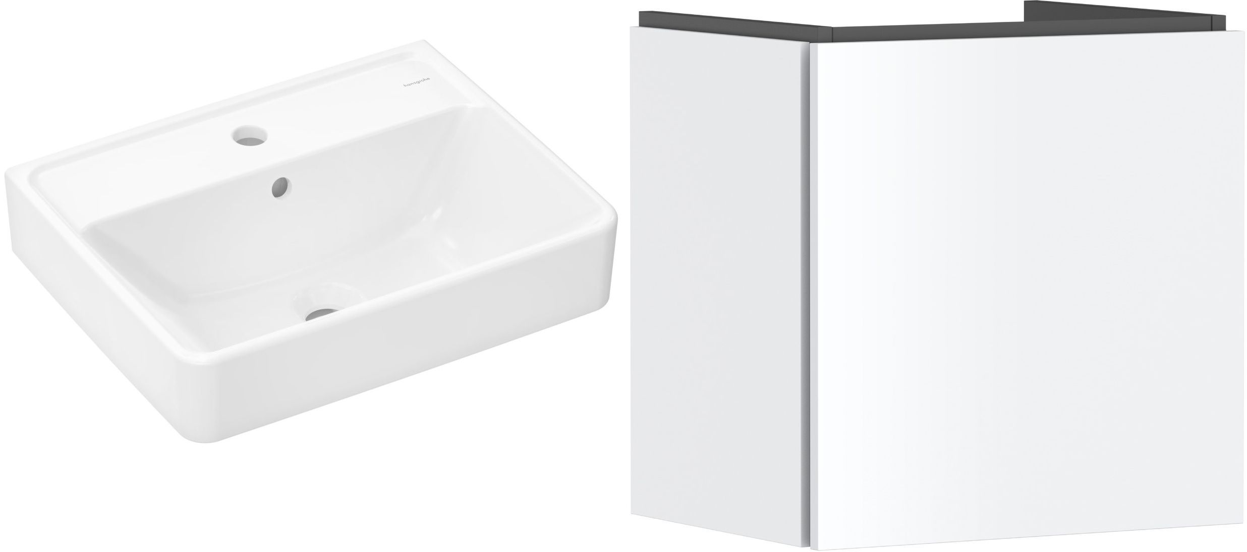 Set dulap Hansgrohe Xilesa E 54247700, lavoar Hansgrohe Xanuia Q 60131450