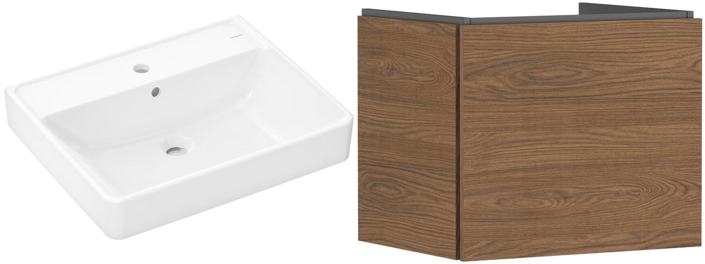 Set dulap Hansgrohe Xilesa E 54253550, lavoar Hansgrohe Xanuia Q 60133450