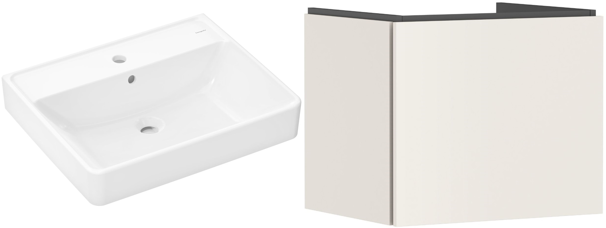 Set dulap Hansgrohe Xilesa E 54253780, lavoar Hansgrohe Xanuia Q 60133450