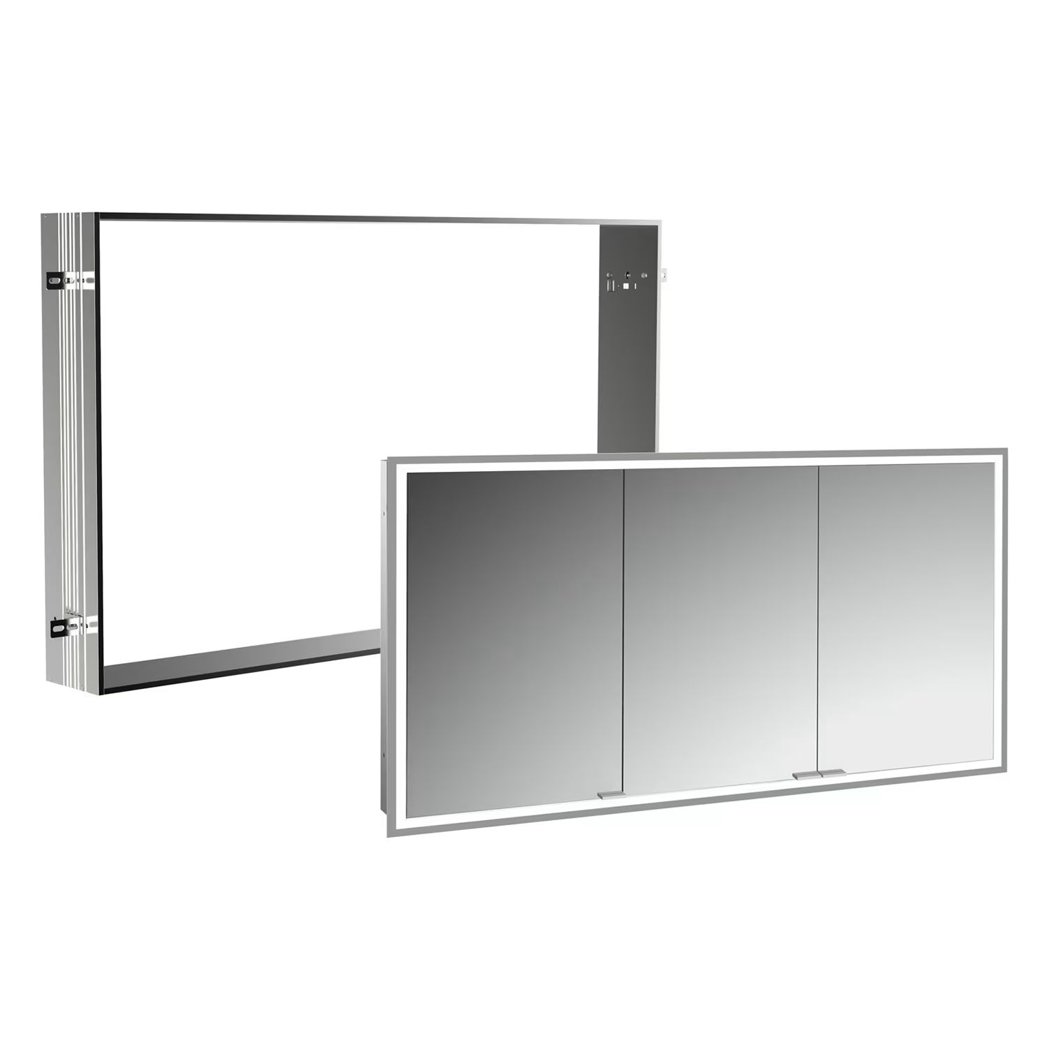 Set dulap Kronenbach Cube 2.0 KB100233CR, cadru pentru instalare oglindă încastrată Kronenbach Cube 2.0 NU1000033NU