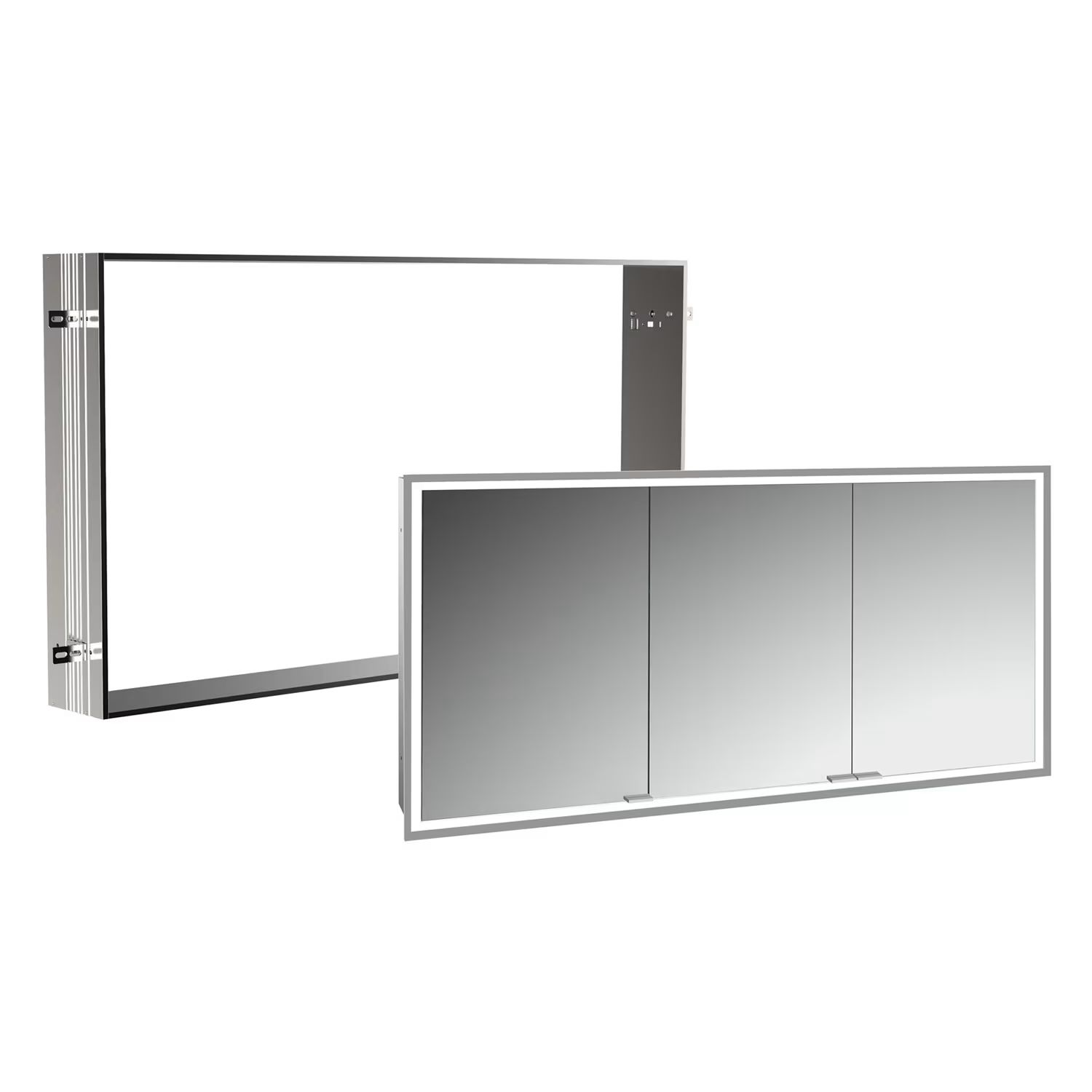 Set dulap Kronenbach Cube 2.0 KB100213CR, cadru pentru instalare oglindă încastrată Kronenbach Cube 2.0 NU1000034NU