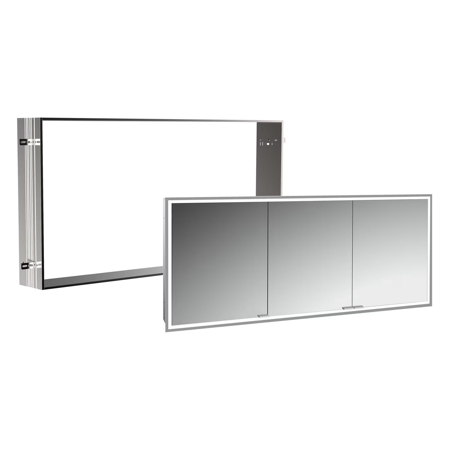 Set dulap Kronenbach Cube 2.0 KB100214CR, cadru pentru instalare oglindă încastrată Kronenbach Cube 2.0 NU1000035NU