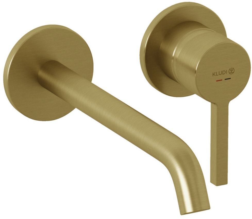 Kludi Nova Fonte Pura baterie lavoar ascuns auriu 20245N015