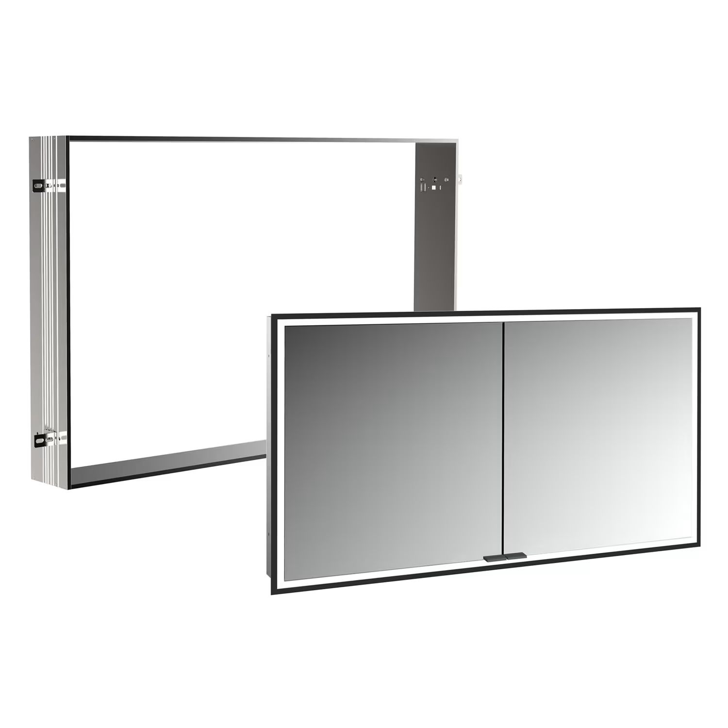 Set dulap Kronenbach Cube 2.0 KB100227MB, cadru pentru instalare oglindă încastrată Kronenbach Cube 2.0 NU1000032NU