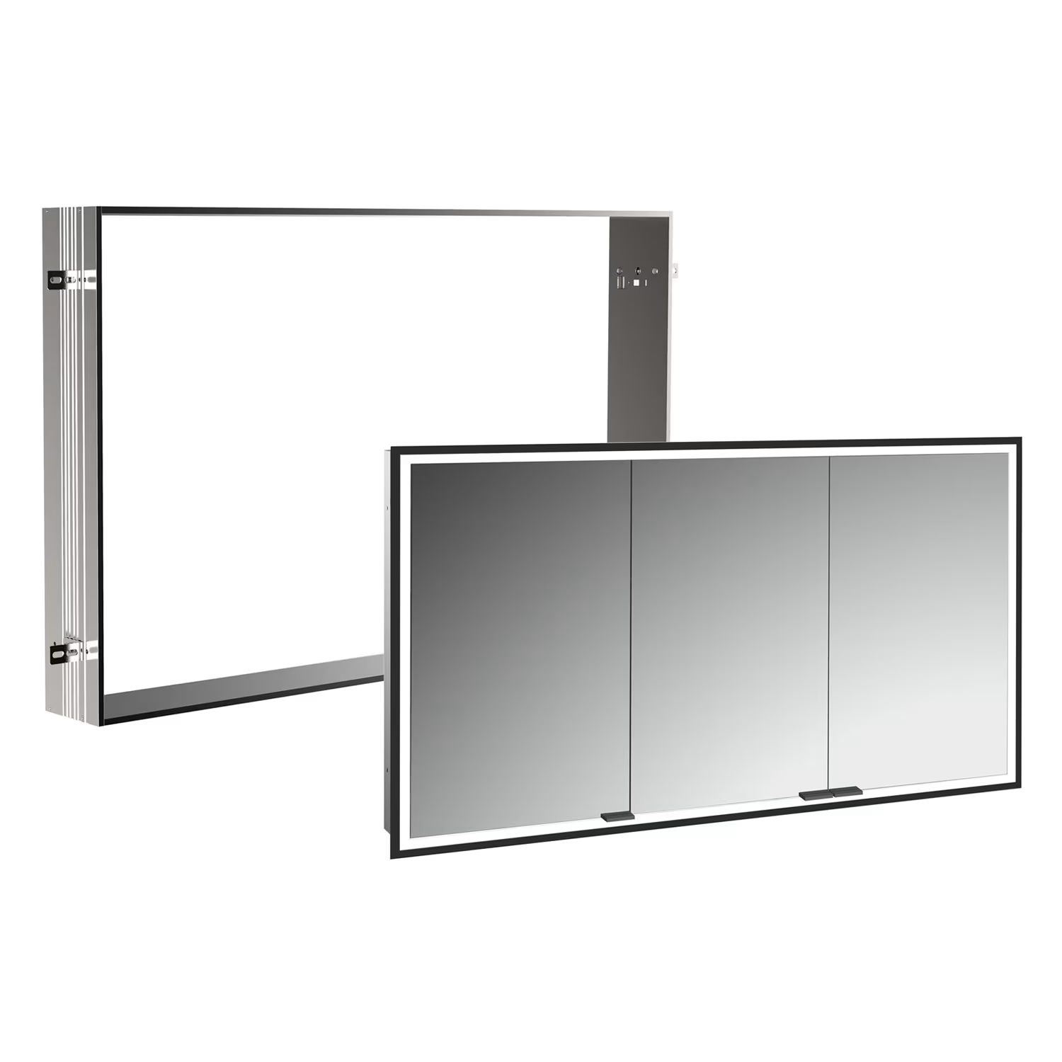 Set dulap Kronenbach Cube 2.0 KB100228MB, cadru pentru instalare oglindă încastrată Kronenbach Cube 2.0 NU1000032NU