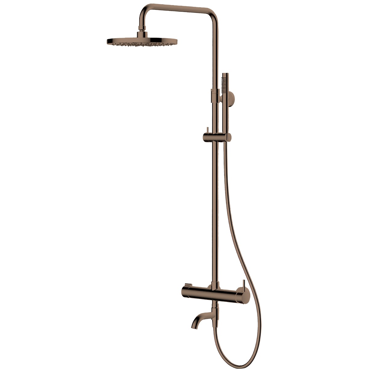 Set set de duș Oltens Molle 36504610, pipă baterie Oltens Numa 39106610