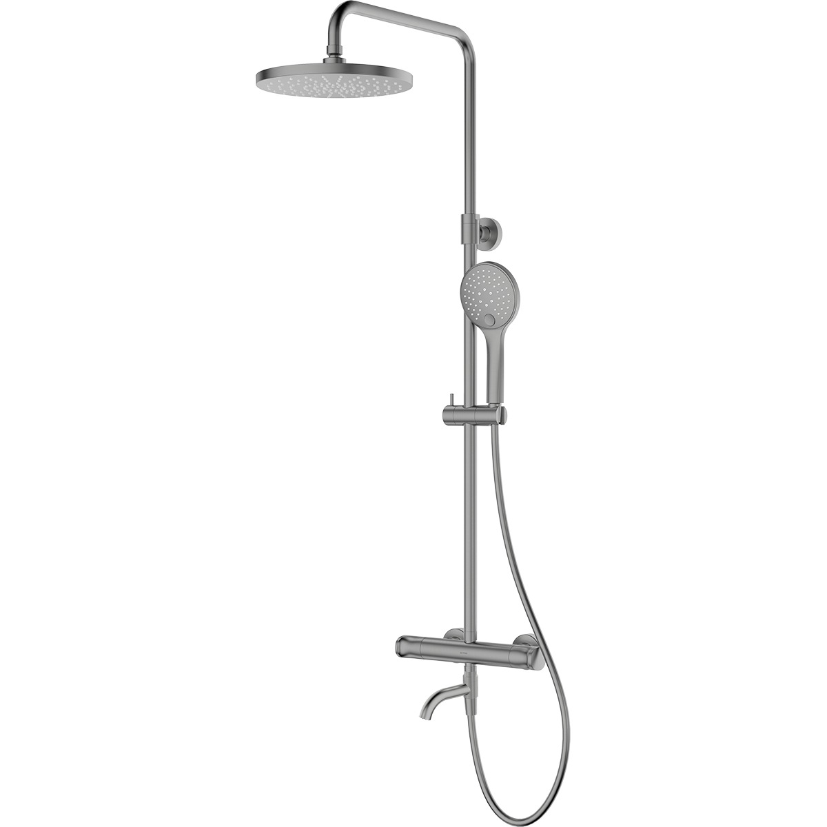 Set set de duș Oltens Vatten 36505910, pipă baterie Oltens Numa 39106910