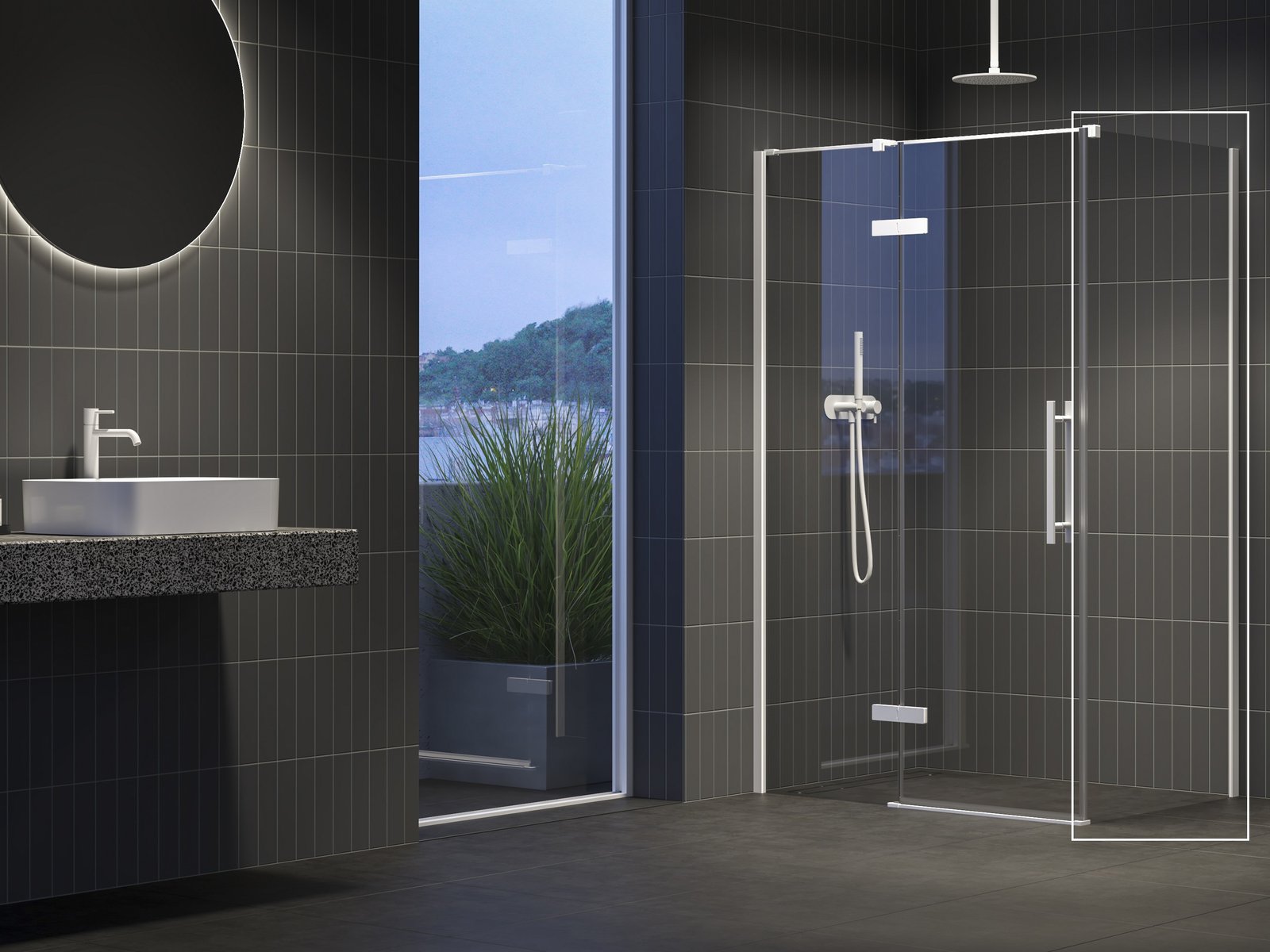 Ravak Cool! perete de duș 80 cm alb mat/sticla transparentă X9VV40E00Z1