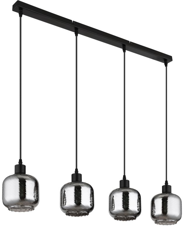 Globo Lighting Xia lampă suspendată 4x25 W negru 15754-4H