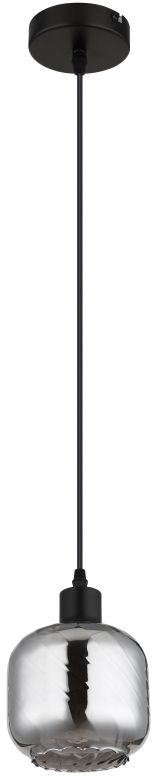 Globo Lighting Xia lampă suspendată 1x25 W negru 15754H