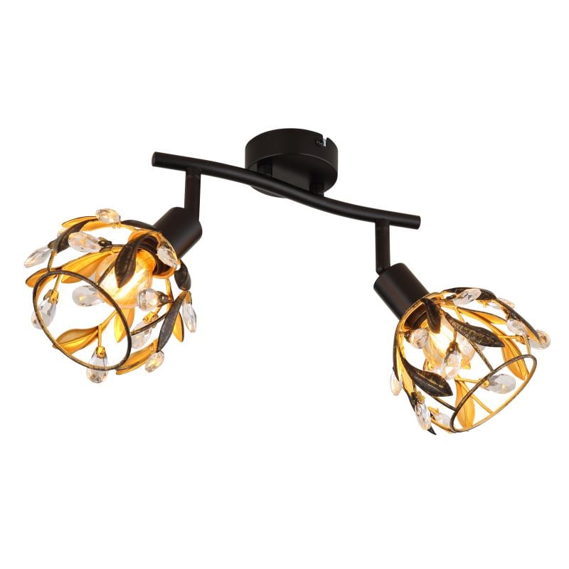 Globo Lighting Mika lampă de tavan 2x25 W negru 15759-2