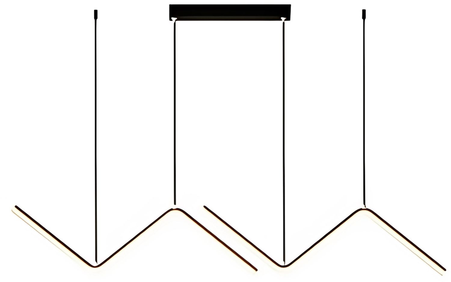 Abigali MontBlanc lampă suspendată 2x26 W negru LWMB-90CM