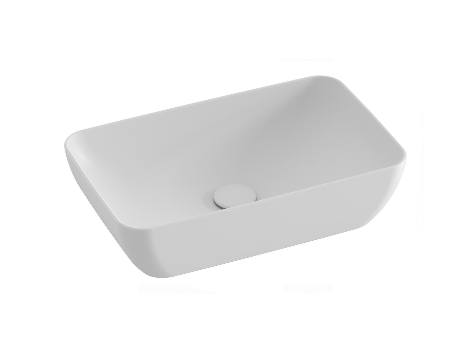 Ravak Uni Slim lavoar 50x31 cm dreptunghiular de blat alb mat XJX0E150000